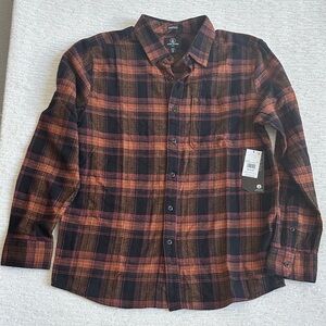 Volcom Men's Baystone Flannel LS Shirt NWT